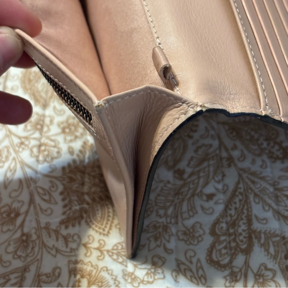 Genuine Leather Pale Pink Women's Wallet/Clutch - Picture 8 of 13